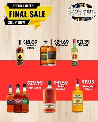 A selection of alcohol