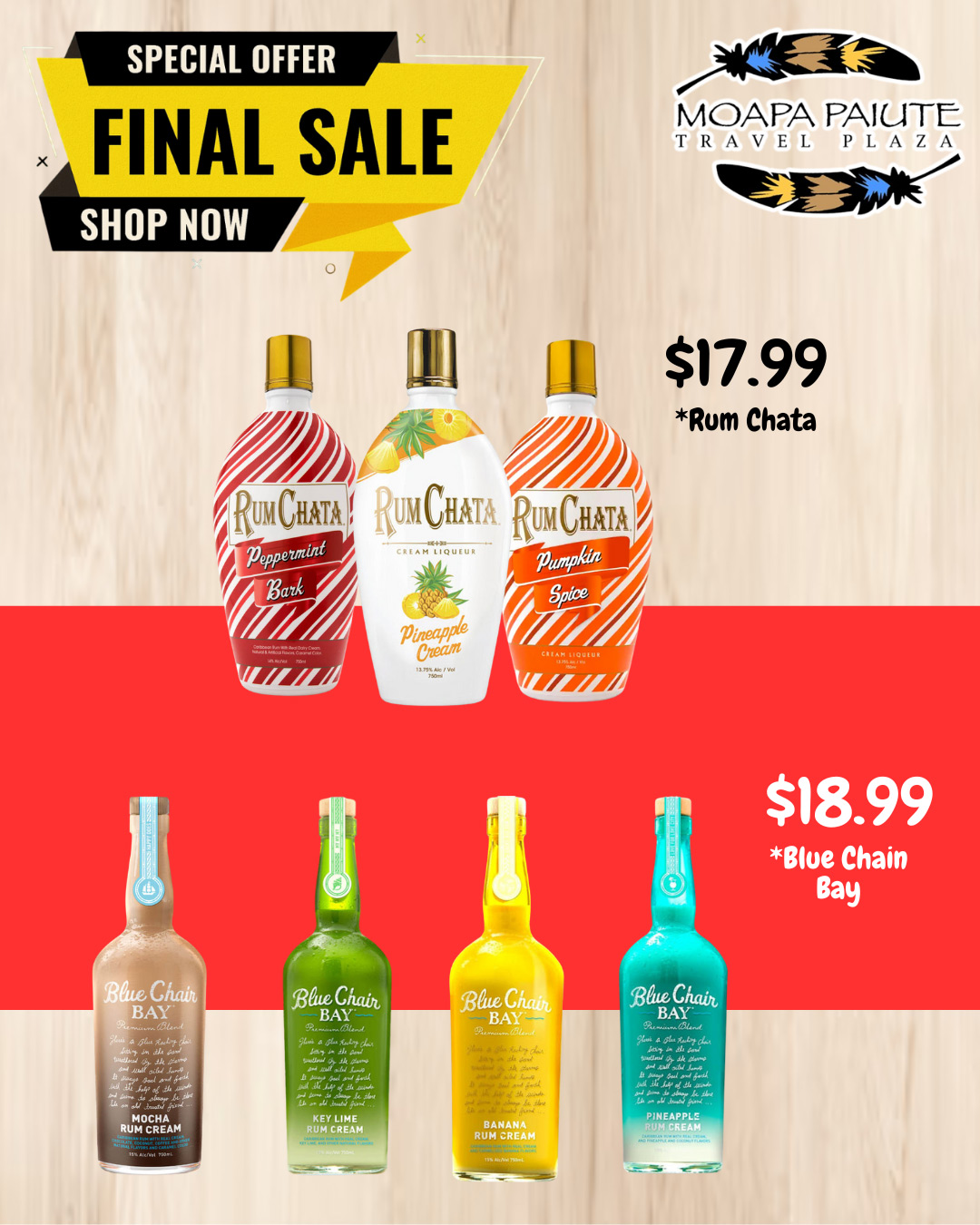 A selection of alcohol