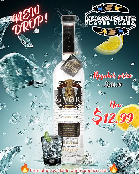 Gvori Vodka bottle