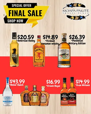 A selection of alcohol