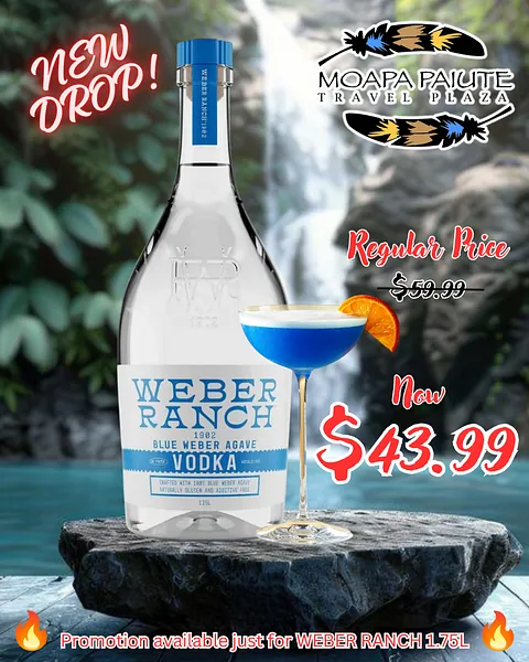 Weber Ranch Vodka bottle